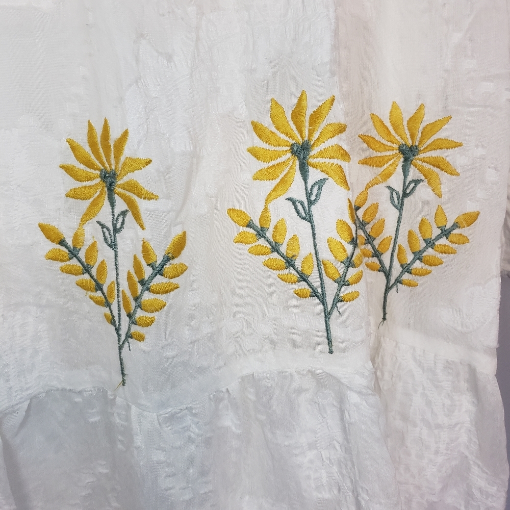 Zara Canary Island embroidered maxi dress - Picture 9 of 16